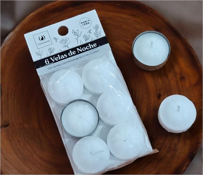 VELAS DE NOCHE X 6