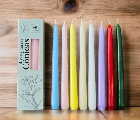4 VELAS LARGAS 25CM