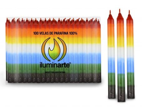 VELAS LARGAS 7COL X100U