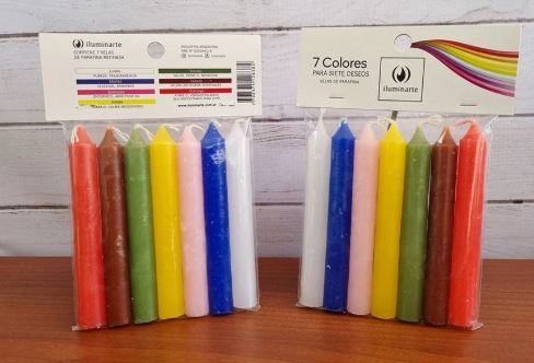VELAS Paquete 7 colores
