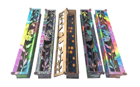 PORTA SAHUMERIO CAJA GUARDA SAHUMERIO CALADA