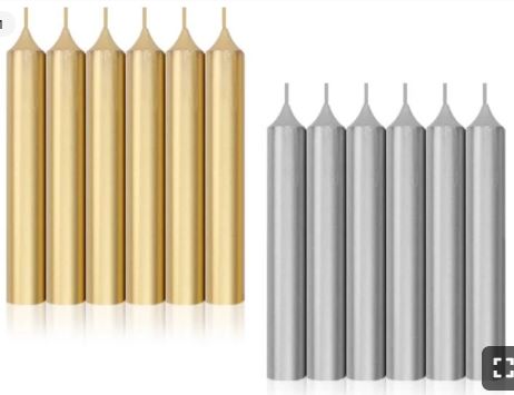 VELA CORTA ORO/PLATA X50U