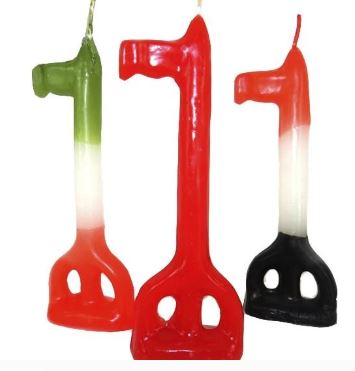 VELA LLAVE 15 X 5 CM